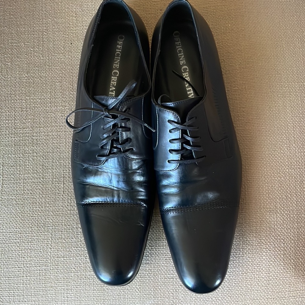 Officine Creative Black Dress Shoes